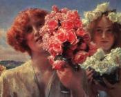 劳伦斯 阿尔玛 塔德玛 : Young Girls with Roses